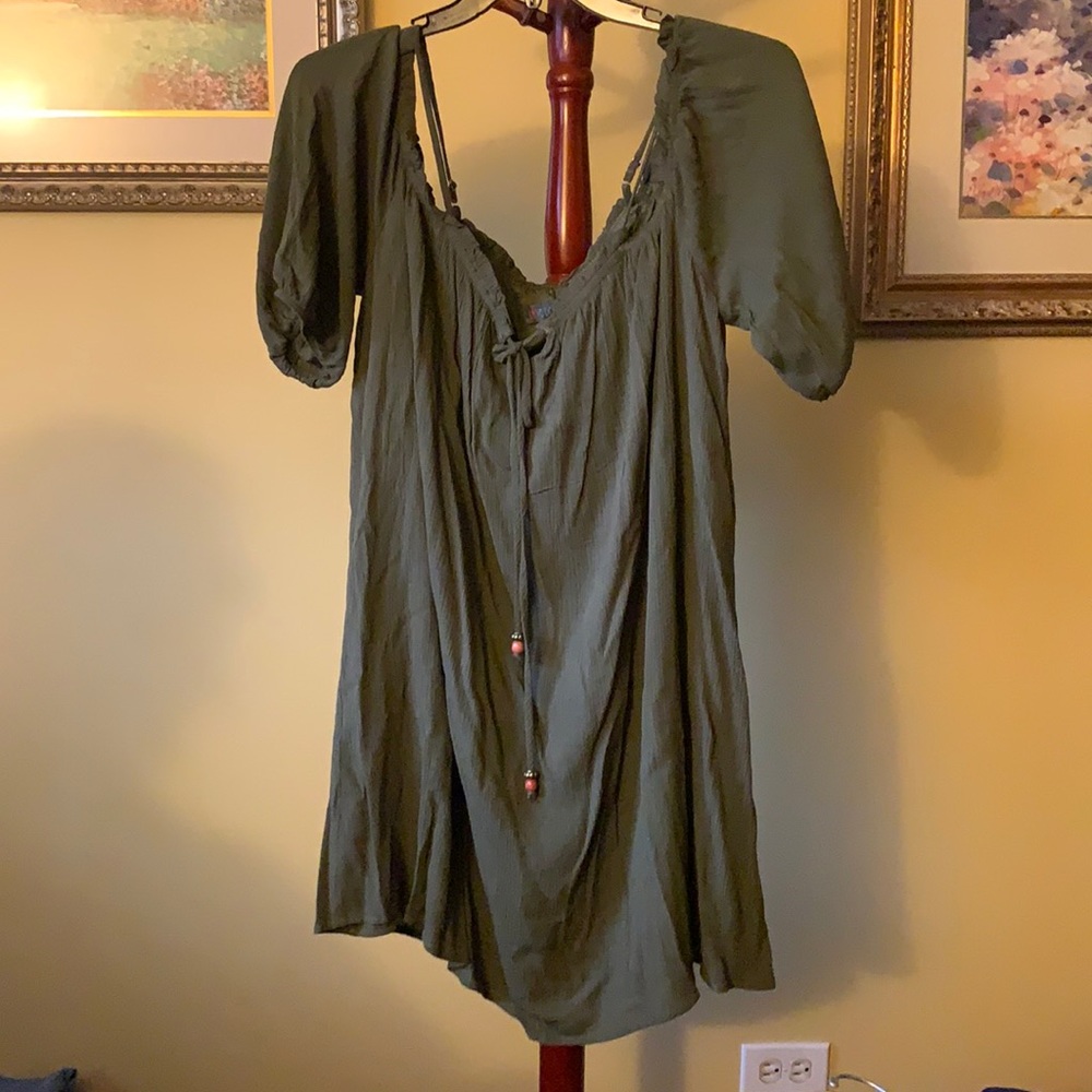 Olive green tunic